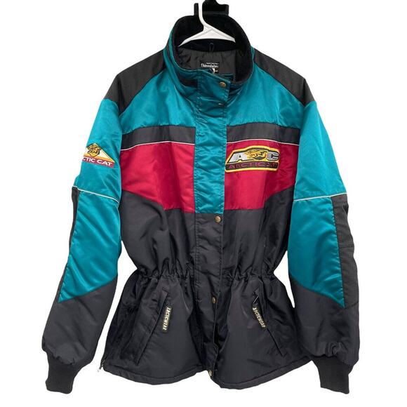 Vintage ARTIC CAT Size L Catillac Snowmobile Women's Jacket Thinsulate - Picture 1 of 12